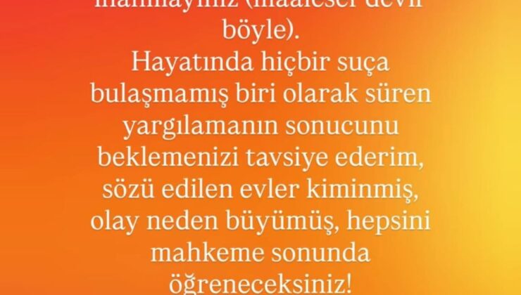 Adli kontrol şartı ile serbest kalan Ezel Akay: Medyada gördüğünüz her habere inanmayınız