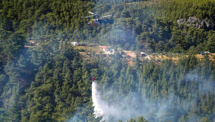 Alanya’daki orman yangını 2’nci gününde