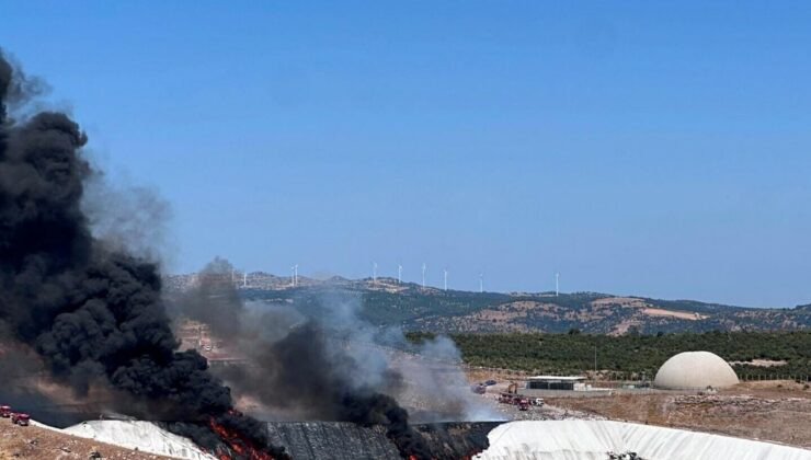 Çanakkale’de katı atık tesisinde yangın
