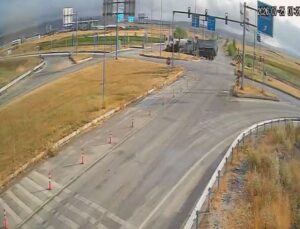 Çorum’da iki TIR’ın çarpıştığı kaza kamerada