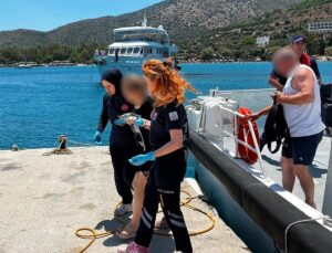 Datça’da gezi teknesinde yaralanan kişi tahliye edildi