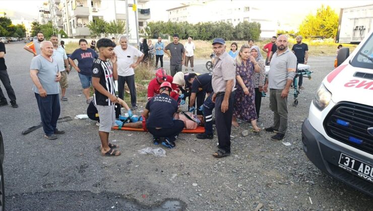 Hatay’da SUV motosiklet çarpıştı: 1 yaralı