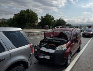 Havza’da zincirleme kaza: 1 yaralı