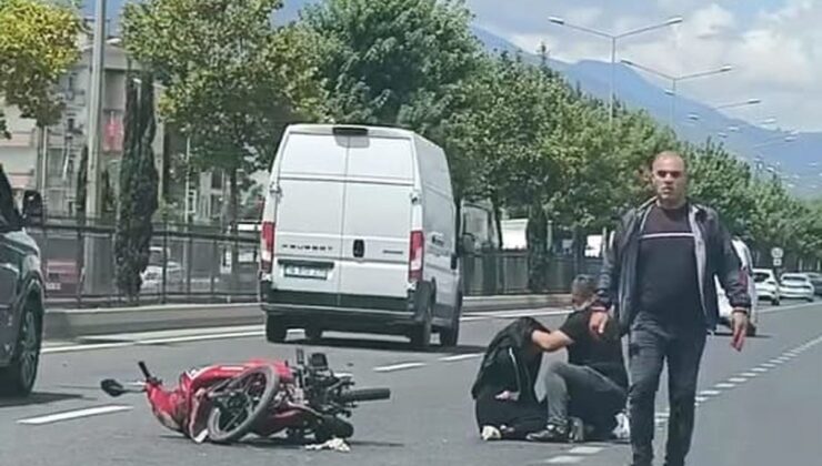 İnegöl’de Motosiklet Kazası: Çift Yaralandı
