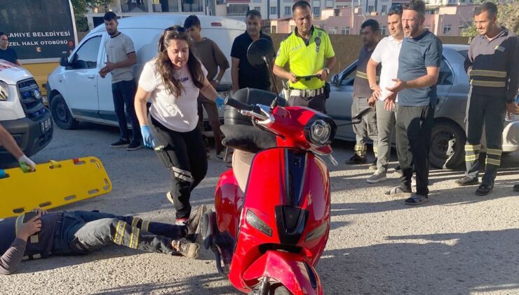 İslahiye’de hafif ticari araç ile motosiklet çarpıştı: 1 yaralı