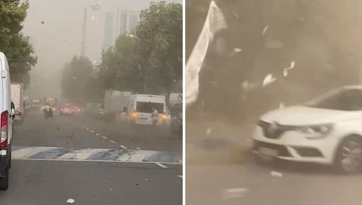 İstanbul’da fırtına ortalığı savaş alanına çevirdi