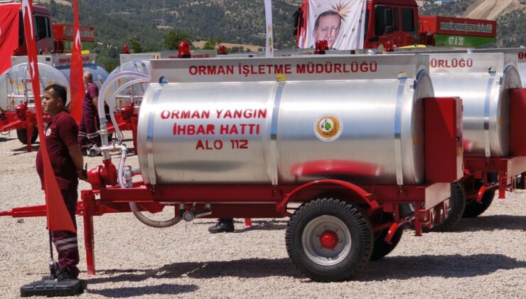 Karabük’te orman yangınlarına karşı köylere su tankeri dağıtıldı