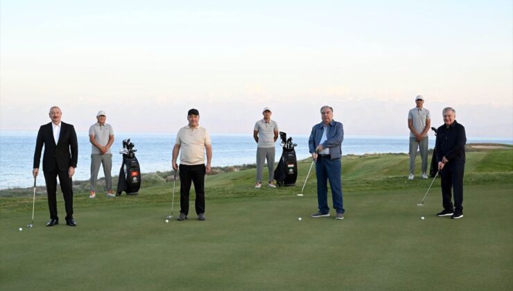 Kırgızistan’da Issık Göl kıyısındaki Uluslararası Golf Kulübü hizmete açıldı