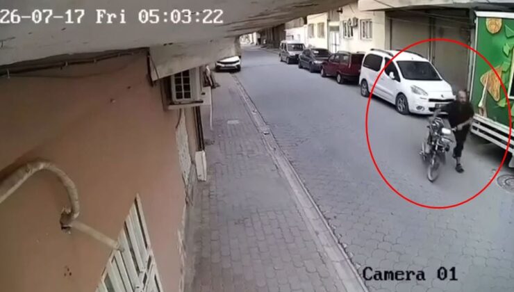 Kızıltepe’de Motosiklet Hırsızlığı Kamerada