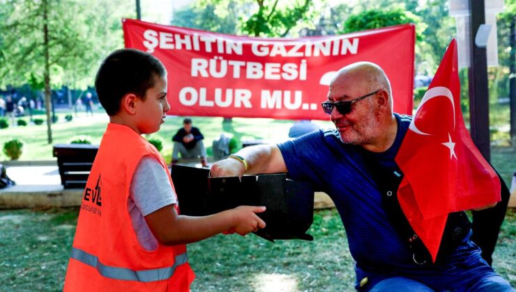 LÖSEV Gençliği’nden Güvenpark’ta eylem yapan gazi ve şehit yakınlarına destek ziyareti