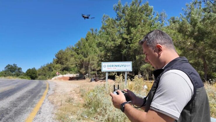 Muğla’da yangın ihtimaline karşı dron destekli takip yapılıyor