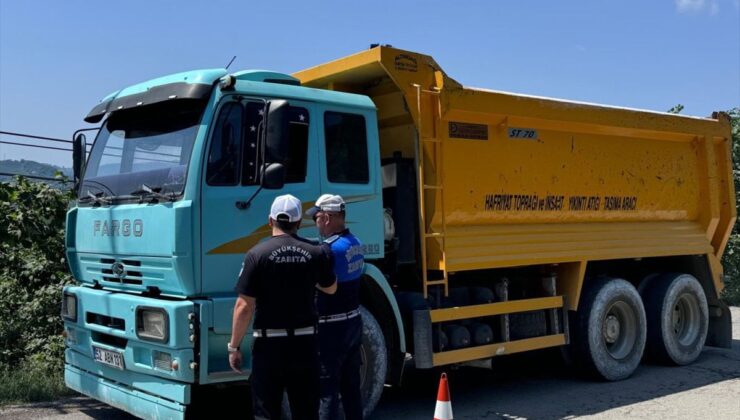 Ordu’da ağır araç denetimi: 11 araç cezalandırıldı