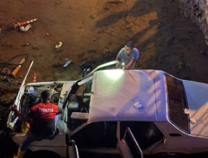 Osmaniye’de Kontrolden Çıkan Otomobil Sulama Kanalına Düştü: 4 Yaralı