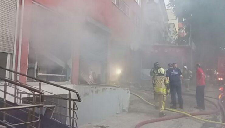 Pendik’te sabun üretim fabrikasında yangın