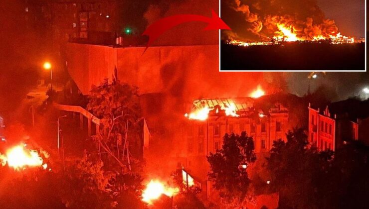 Rusya başkent Kiev’i 41 füze ve 125 İHA ile vurdu