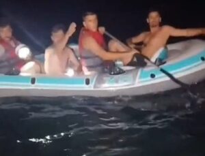 Sapanca Gölü’nde mahsur kalan 35 kişi kurtarıldı
