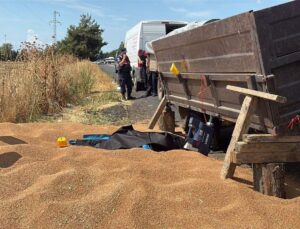 Tekirdağ’da traktör römorku altında kalan lastik tamircisi hayatını kaybetti