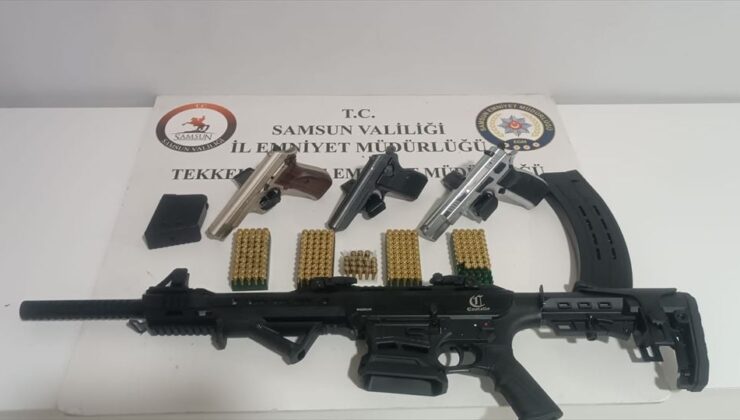 Tekkeköy’de Ruhsatsız Silah Operasyonu: 2 Gözaltı