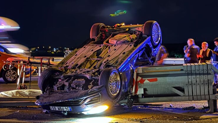 TEM Otoyolu’nda feci kaza: 1 ölü, 2 yaralı
