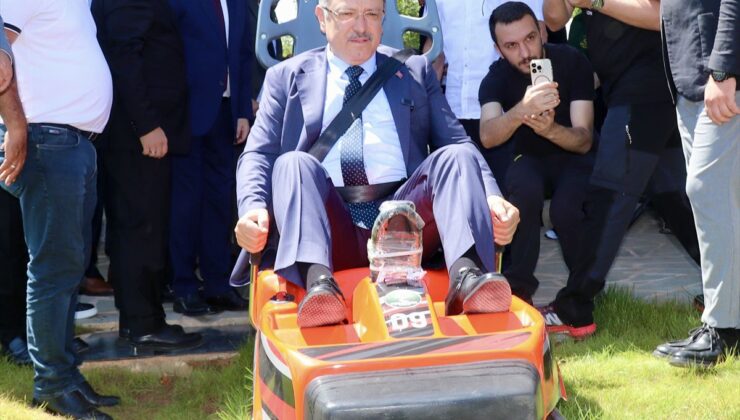 Trabzon’da 850 metrelik dağ kızağı tesisi hizmete açıldı
