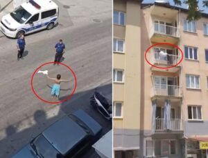 Yarı çıplak halde sokağa çıktı, ikna edildikten sonra canına kıydı