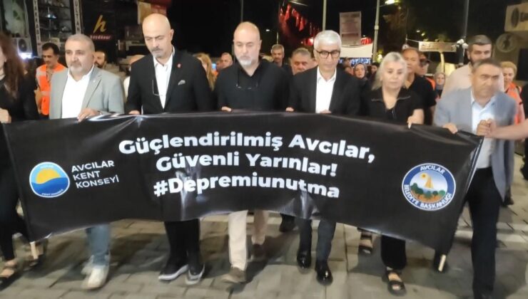 17 Ağustos Depremi Avcılar’da Anıldı