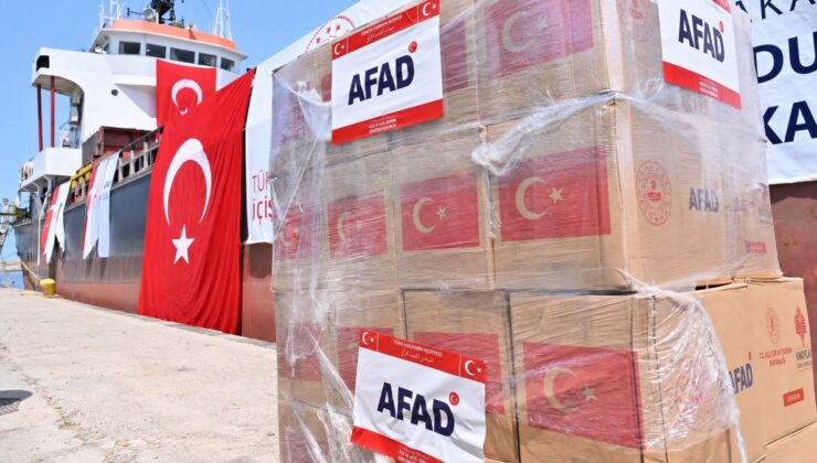 AFAD’dan Lübnan’a 40 palet ilaç yardımı