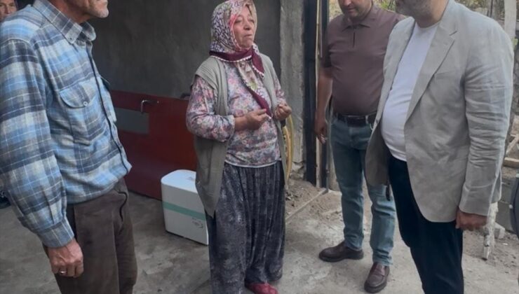 AK Parti Kırıkkale Milletvekili Kaplan’dan evi yanan aileye ziyaret