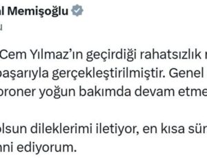 Bakan Memişoğlu’ndan Cem Yılmaz için sağlık durumu açıklaması