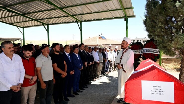 Başkomiser Oruç Bülbül son yolculuğuna uğurlandı