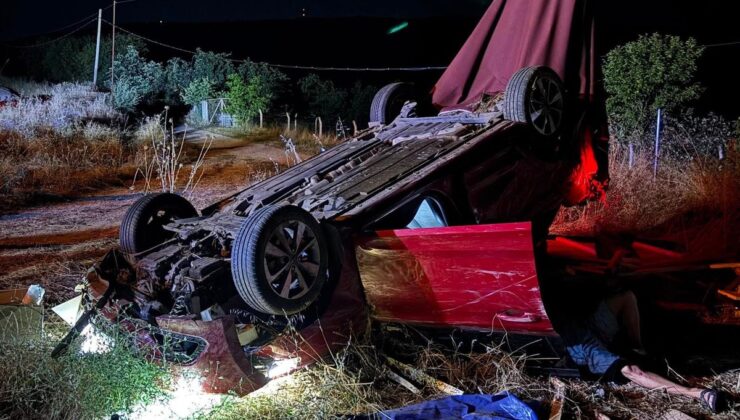 Bursa’da otomobil şarampole yuvarlandı: 3 yaralı