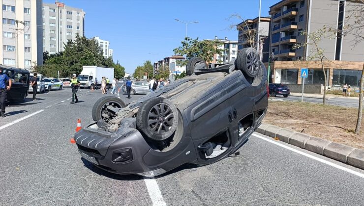 Çerkezköy’de üç araçlı kaza: 3 yaralı