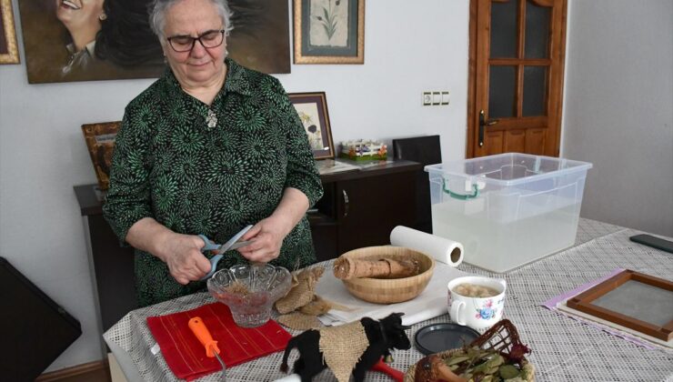 Düzce’de geleneksel kağıt ustası: Bitkilerden sanata