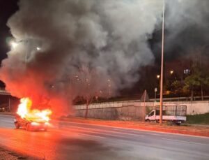 Eskişehir’de Otomobil Yangını: Sürücü Yaralandı