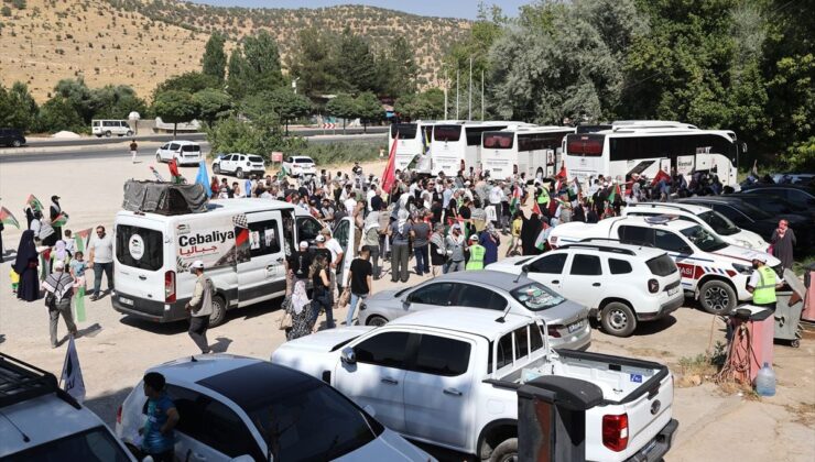 Filistin Konvoyu Mardin’de Coşkuyla Karşılandı