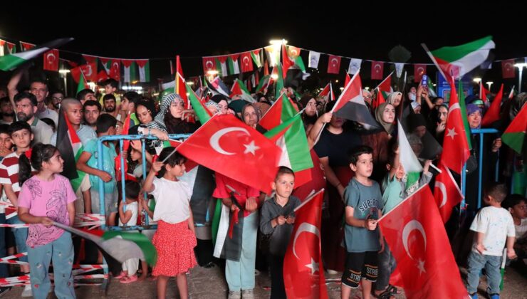 Filistin Konvoyu Şanlıurfa’da Miting Düzenledi