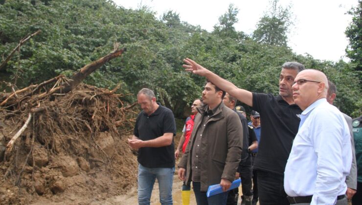 Giresun’da sel sonrası inceleme