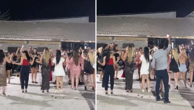 Görüntü Türkiye’den! Cep telefonuyla kayıt alan kişiyi hemen uyardılar