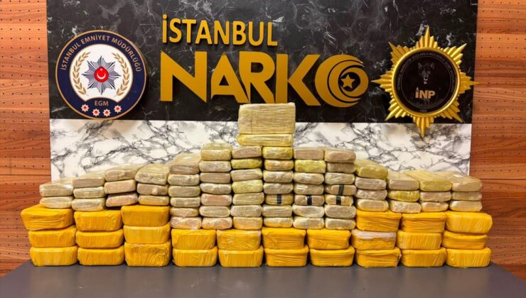 İstanbul’da Dev Operasyon: 62 Kilo 900 Gram Uyuşturucu Ele Geçirildi