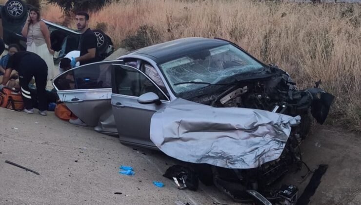 Keşan’da İki Otomobil Çarpıştı: 9 Yaralı