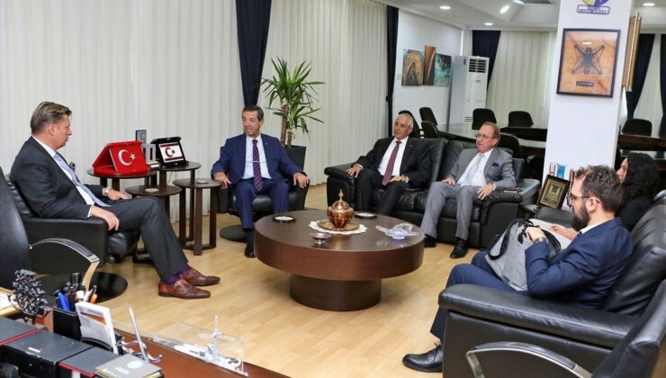 KKTC Dışişleri Bakanı, Alman Milletvekili Krah’ı Kabul Etti