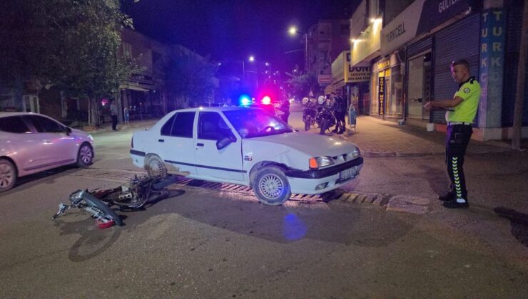 Kozan’da motosiklet-otomobil çarpıştı: 1 yaralı