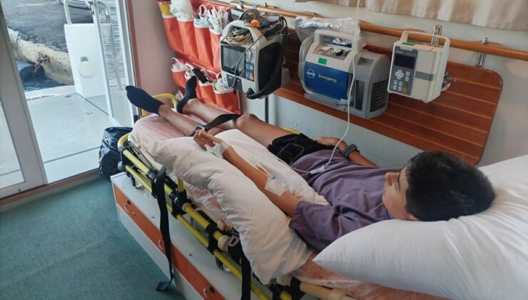 Leros’ta Rahatsızlanan Türk Çocuk Deniz Ambulansıyla Bodrum’a Getirildi