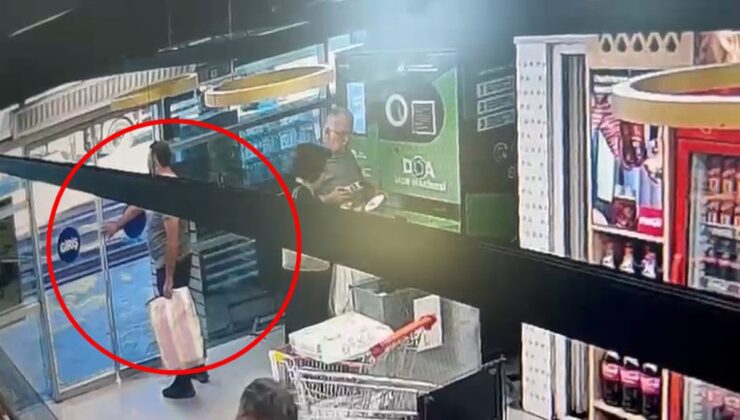 Markette 60 Bin Liralık Sigara Hırsızlığı Kamerada