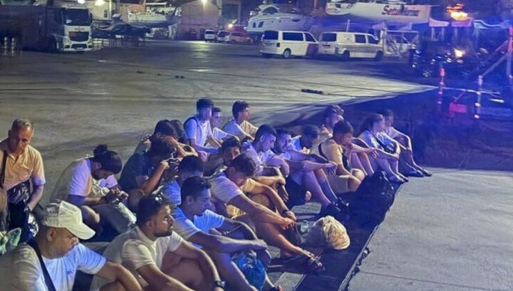 Marmaris’te 25 kaçak göçmen ve 2 organizatör yakalandı