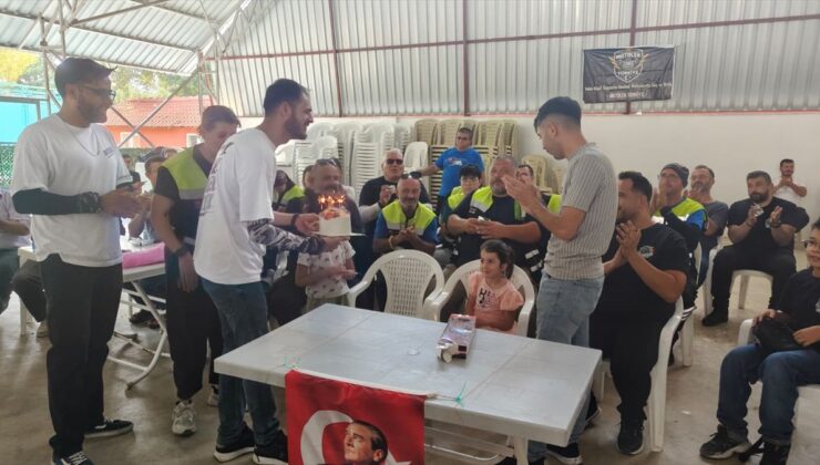 Motosikletçilerden Yağmur’a Doğum Günü Sürprizi