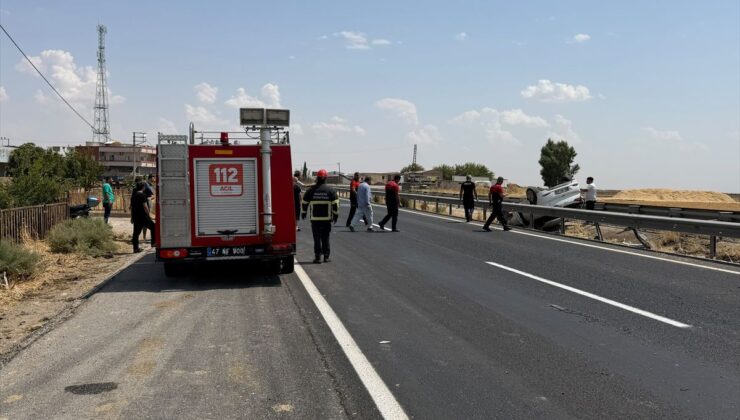 Nusaybin’de Otomobil Devrildi: Sürücü Yaralandı
