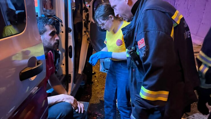 Orhangazi Tüneli’nde TIR kamyona arkadan çarptı: 2 yaralı