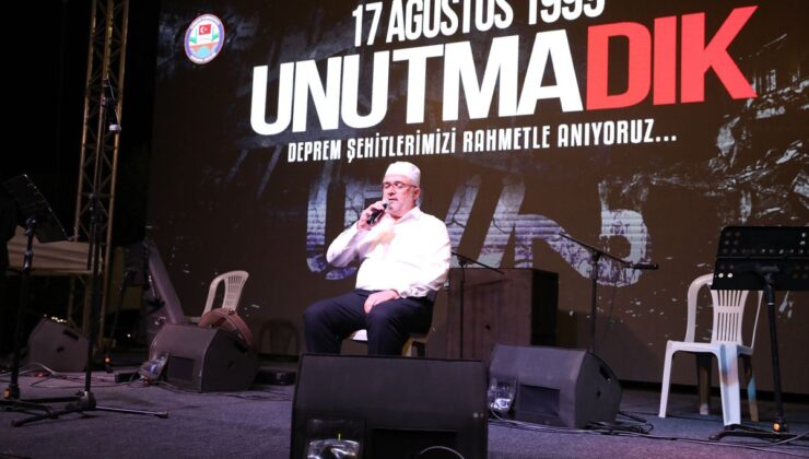Sakarya’da Marmara Depremi Anma Programı
