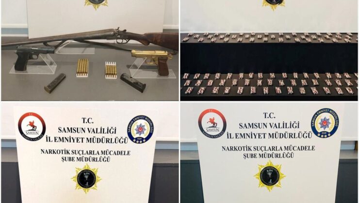 Samsun’da uyuşturucu operasyonu: 8 gözaltı